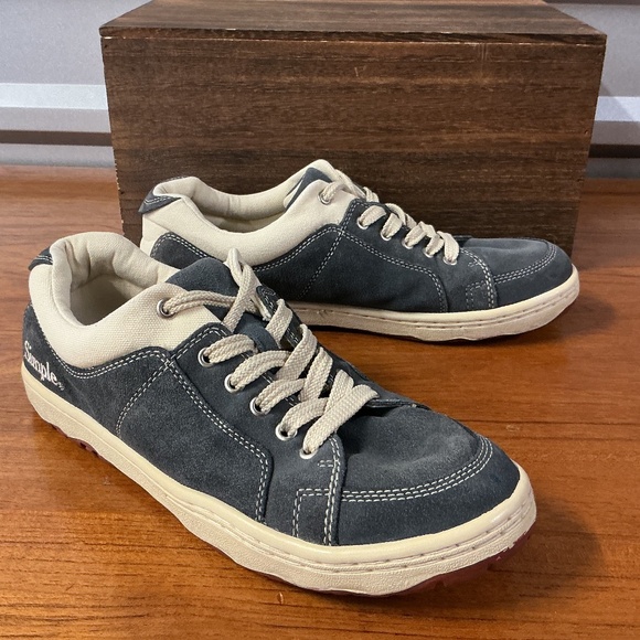 Simple Men Blue Sail Suede Low Top Skateboard Shoe Size 10 - Picture 1 of 8